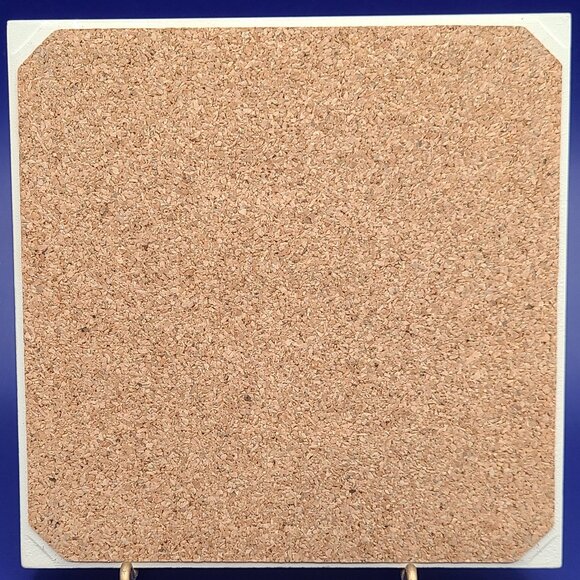 FINAL CLEARANCE Vintage Bermuda Map Crest Souvenir Wall Tile Trivet MCM 6" - Picture 2 of 3